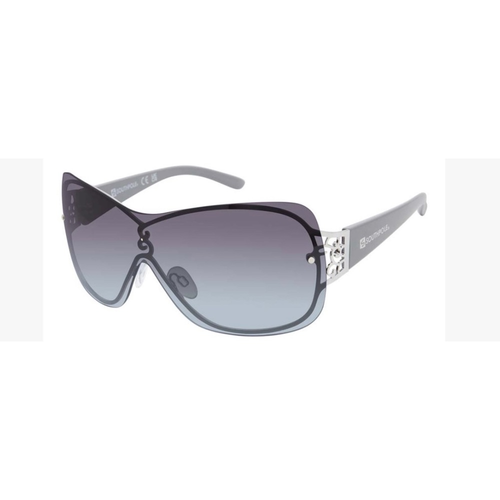 Silver & Grey Oversize Sunglasses